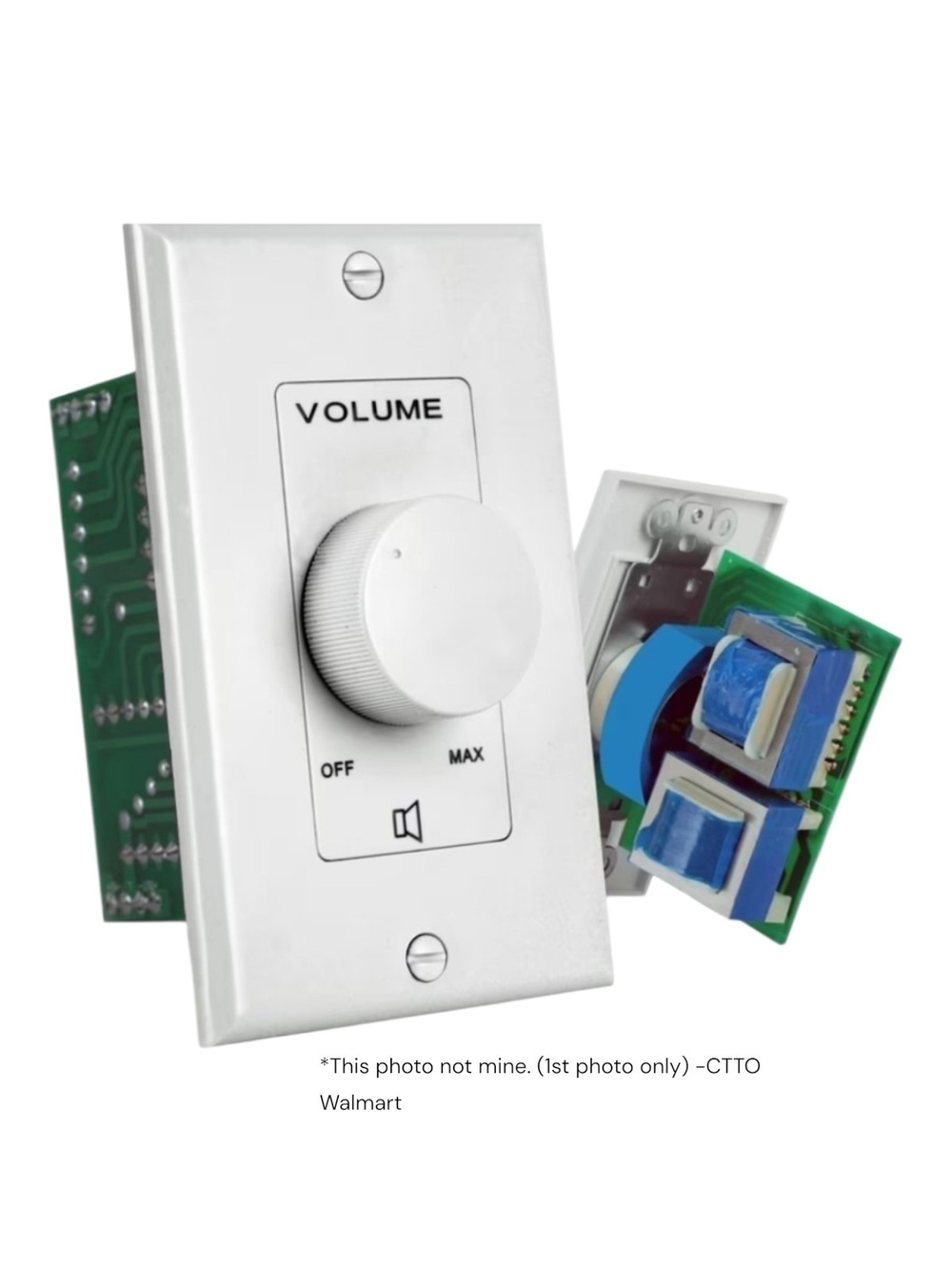 Pyle PVC1 In-Wall / Wall Plate Rotary Volume Control - White